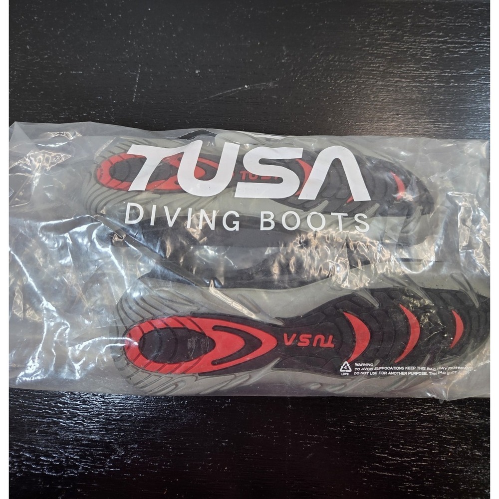 New Tusa TS-2700 5mm Dive Boots Black Neoprene/Nylon US‎ 5
